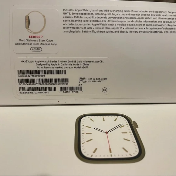 Apple Smartwatch with Silver Band